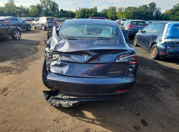 5YJ3E1EBXPF660900 2023 TESLA MODEL Gray უკანა ხედი
