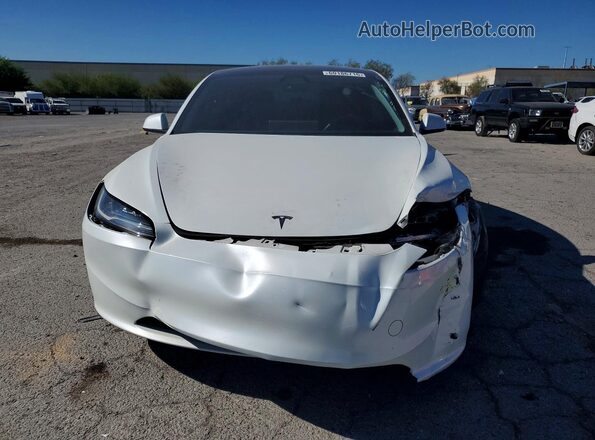 5YJ3E1EBXRF730432 2024 TESLA MODEL Белый Вид спереди