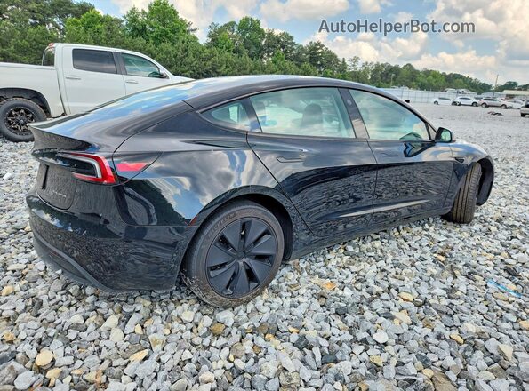 5YJ3E1EBXRF773734 2024 TESLA MODEL Черный Задняя правая четверть