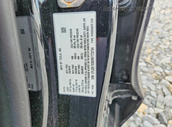 5YJ3E1EBXRF773734 2024 TESLA MODEL Черный Вид подкапотного пространства