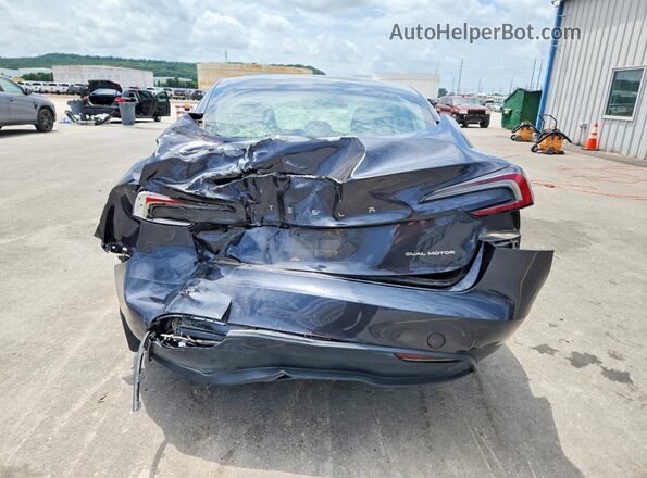 5YJ3E1EBXRF801337 2024 TESLA MODEL Gray Вид ззаду