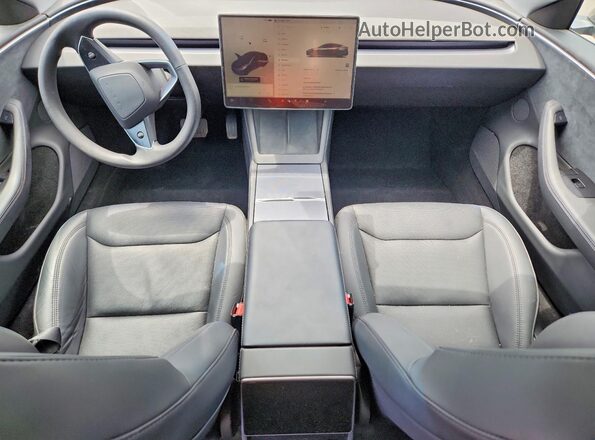 5YJ3E1EBXRF801337 2024 TESLA MODEL Gray Вид панелі приладів