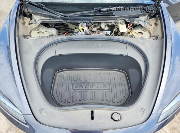 5YJ3E1EBXRF801337 2024 TESLA MODEL Gray Вид задньої частини салону