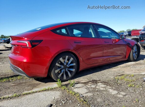 5YJ3E1EBXSF907468 2025 TESLA MODEL Red Tył prawy