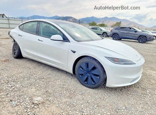 5YJ3E1EBXSF928336 2025 TESLA MODEL White Przód prawy
