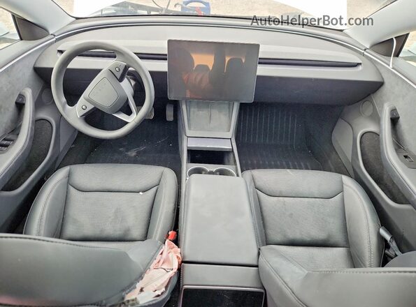 5YJ3E1EBXSF928336 2025 TESLA MODEL White Widok deski rozdzielczej