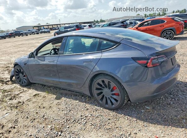 5YJ3E1EC0MF094833 2021 TESLA MODEL Серый Задняя левая четверть
