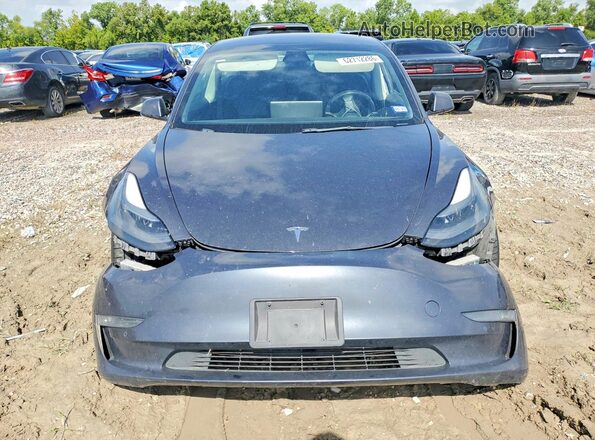 5YJ3E1EC0MF094833 2021 TESLA MODEL Серый Вид спереди