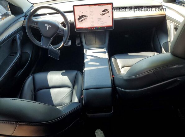 5YJ3E1EC1NF209313 2022 TESLA MODEL White Vista del salpicadero