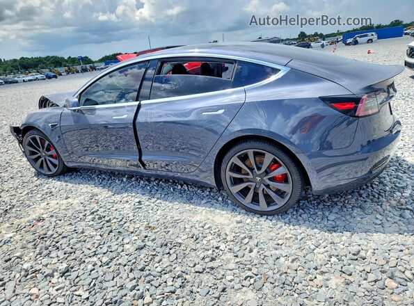 5YJ3E1EC2LF713513 2020 TESLA MODEL Gray Trasero izquierdo