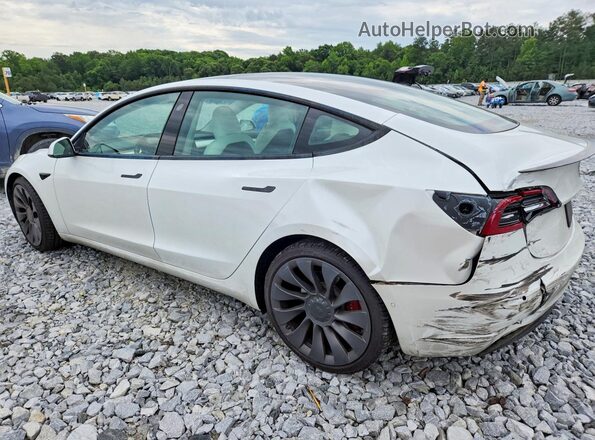 5YJ3E1EC2MF020233 2021 TESLA MODEL White Задня ліва чверть