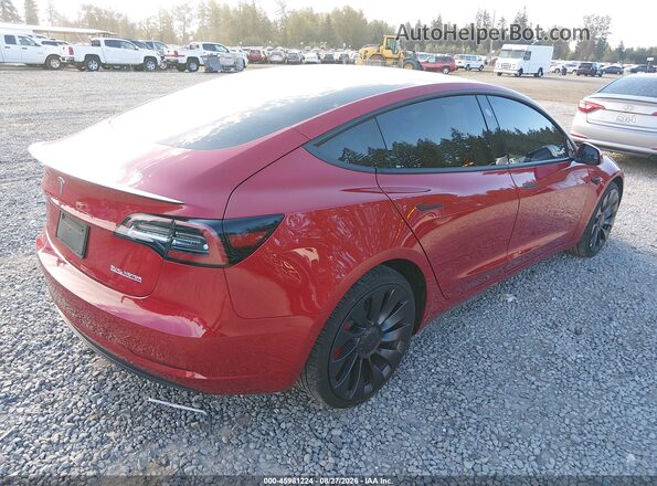5YJ3E1EC3MF071241 2021 TESLA MODEL 3 Red Tył prawy