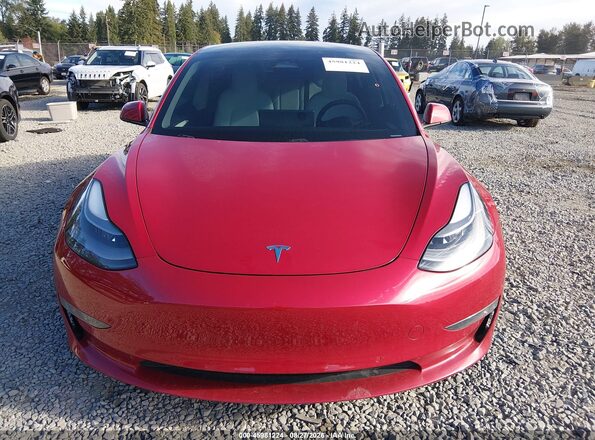 5YJ3E1EC3MF071241 2021 TESLA MODEL 3 Red Widok zestawu wskaźników