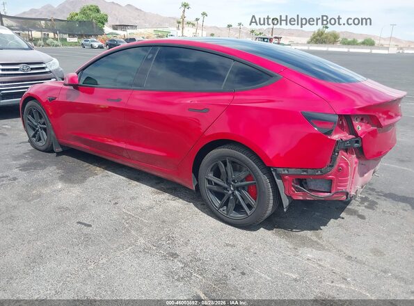 5YJ3E1EC3MF925662 2021 TESLA MODEL 3 Red Trasero izquierdo