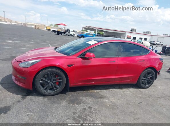 5YJ3E1EC3MF925662 2021 TESLA MODEL 3 Red 