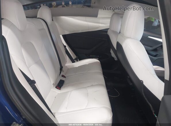 5YJ3E1EC3NF176895 2022 TESLA MODEL 3 Dark Blue Вид наклейки з VIN-кодом