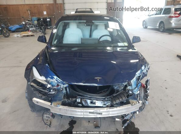 5YJ3E1EC3NF176895 2022 TESLA MODEL 3 Dark Blue Вид панелі приладів
