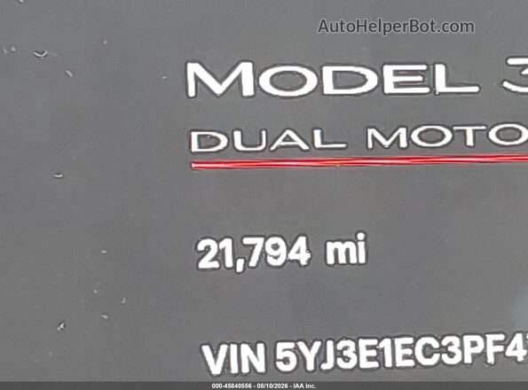 5YJ3E1EC3PF476763 2023 TESLA MODEL 3 Серый 