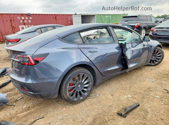 5YJ3E1EC3PF659970 2023 TESLA MODEL Gray Tył prawy