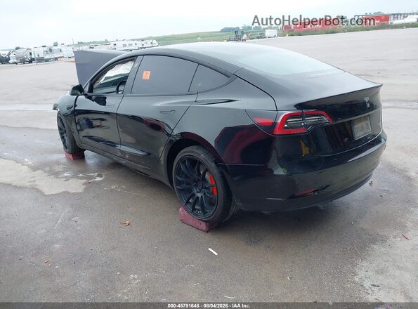 5YJ3E1EC4MF064928 2021 TESLA MODEL 3 Black უკანა მარცხენა