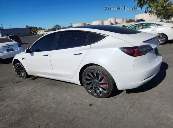 5YJ3E1EC4MF876245 2021 TESLA MODEL White უკანა მარცხენა