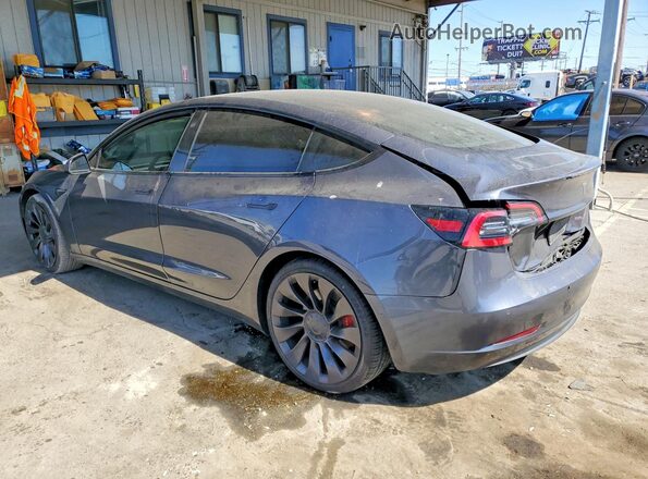 5YJ3E1EC4MF935827 2021 TESLA MODEL Silver Հետևի ձախ