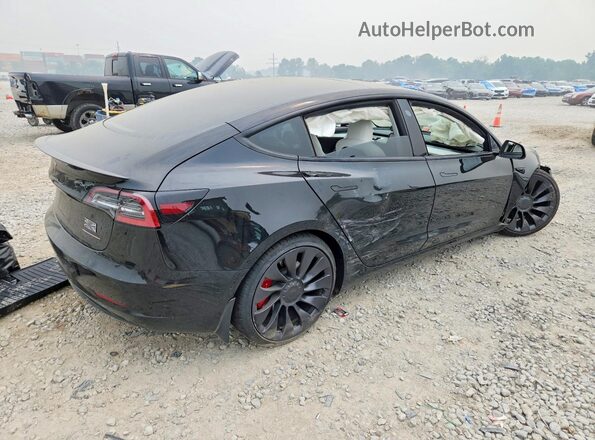 5YJ3E1EC4NF346715 2022 TESLA MODEL Black Trasero derecho