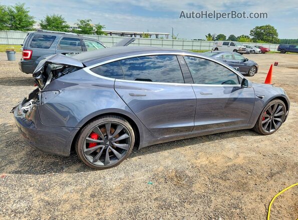 5YJ3E1EC5LF646860 2020 TESLA MODEL Gray Задня права чверть