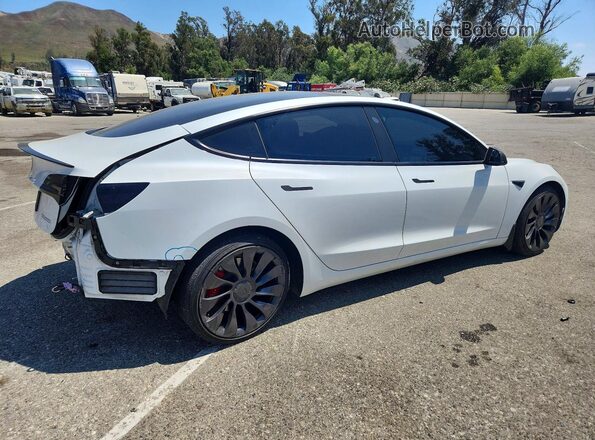 5YJ3E1EC5MF064937 2021 TESLA MODEL White უკანა მარჯვენა