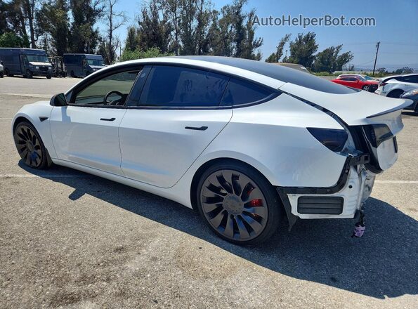 5YJ3E1EC5MF064937 2021 TESLA MODEL White უკანა მარცხენა