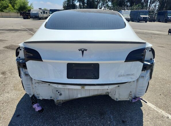 5YJ3E1EC5MF064937 2021 TESLA MODEL White უკანა ხედი