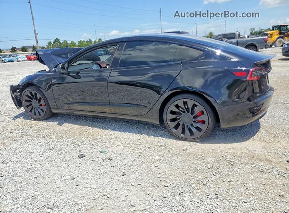 5YJ3E1EC5NF123535 2022 TESLA MODEL Black Հետևի ձախ