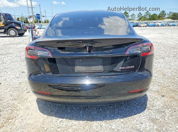 5YJ3E1EC5NF123535 2022 TESLA MODEL Black Հետևի տեսք