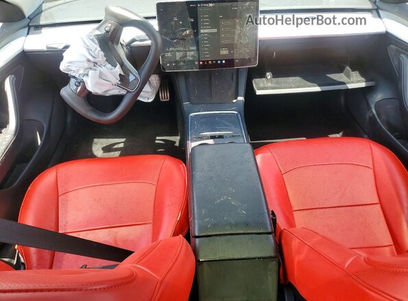 5YJ3E1EC5NF123535 2022 TESLA MODEL Black Առջևի վահանակի տեսք