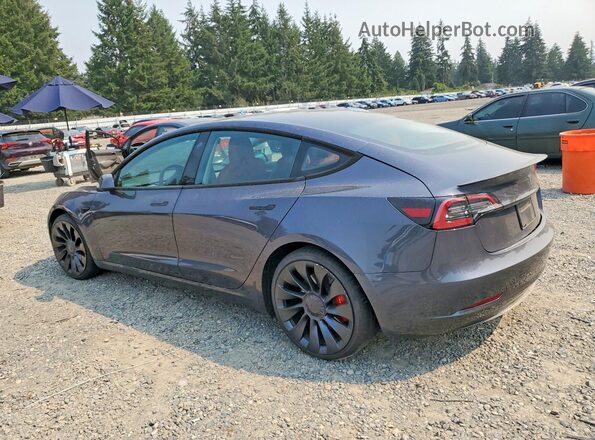 5YJ3E1EC5PF471824 2023 TESLA MODEL Серый Задняя левая четверть