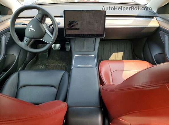 5YJ3E1EC5PF471824 2023 TESLA MODEL Серый Вид панели приборов