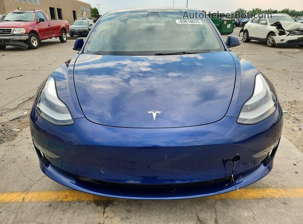5YJ3E1EC6NF274402 2022 TESLA MODEL Blue Widok z przodu