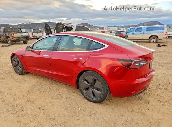 5YJ3E1EC7LF601905 2020 TESLA MODEL Red Rear left