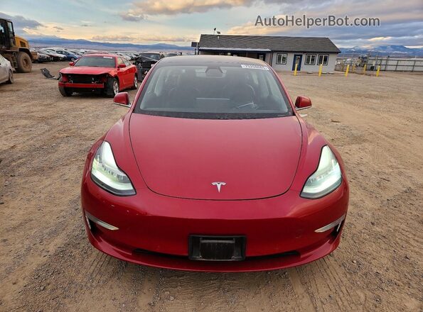 5YJ3E1EC7LF601905 2020 TESLA MODEL Red Front view