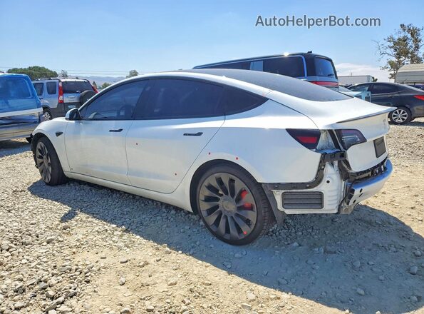 5YJ3E1EC7NF356848 2022 TESLA MODEL White უკანა მარცხენა