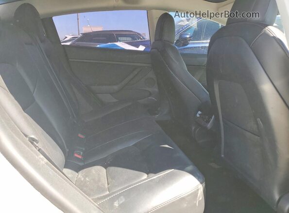 5YJ3E1EC7NF356848 2022 TESLA MODEL White უკანა სავარძლების ხედი