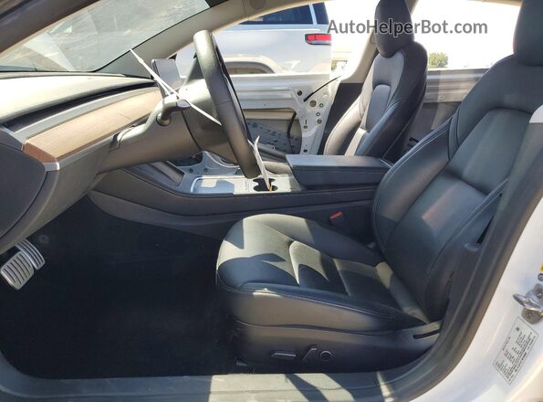 5YJ3E1EC7NF356848 2022 TESLA MODEL White წინა სალონის ხედი