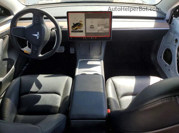5YJ3E1EC7NF356848 2022 TESLA MODEL White წინა პანელის ხედი