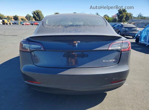 5YJ3E1EC8MF093669 2021 TESLA MODEL Black უკანა ხედი
