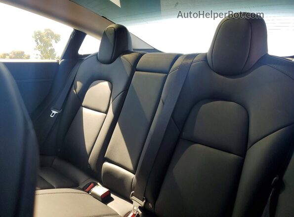 5YJ3E1EC8MF093669 2021 TESLA MODEL Black უკანა სავარძლების ხედი