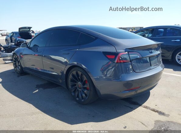 5YJ3E1EC8PF503102 2023 TESLA MODEL 3 Gray Задня ліва чверть