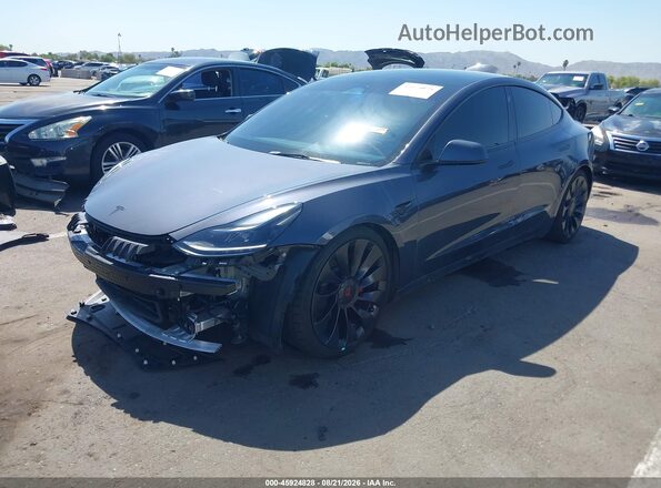 5YJ3E1EC8PF503102 2023 TESLA MODEL 3 Gray Передня ліва чверть