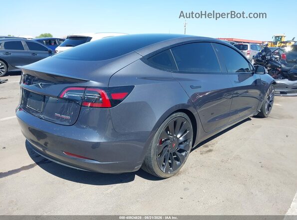 5YJ3E1EC8PF503102 2023 TESLA MODEL 3 Gray Задня права чверть