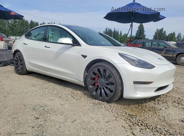 5YJ3E1EC8PF560920 2023 TESLA MODEL White Delantero derecho