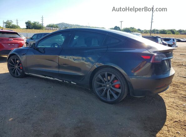 5YJ3E1ECXLF796415 2020 TESLA MODEL Black Rear left